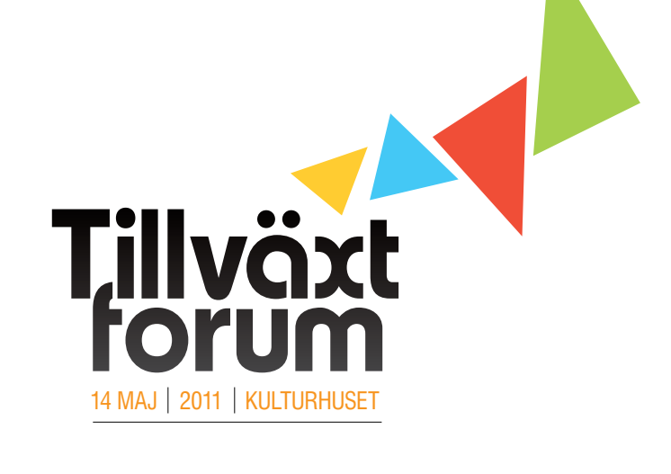 Om några timmar startar Tillväxtforum 2011 på Kulturhuset, ladda ner hela programmet här!