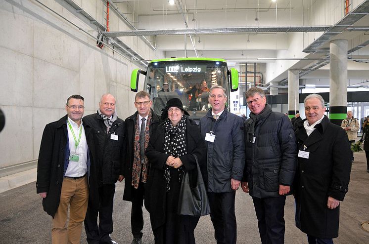 Die Verantwortlichen des Projekts 'Fernbus-Terminal Hbf Leipzig' 