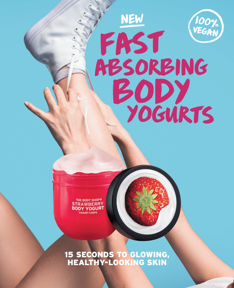 15 seconds to - The Body Shop lanserar snabbabsorberande Body Yogurt