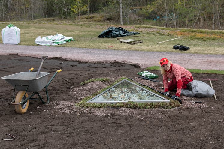 Montering Maria Sundbys kunst på Langøyene 10.05.2023