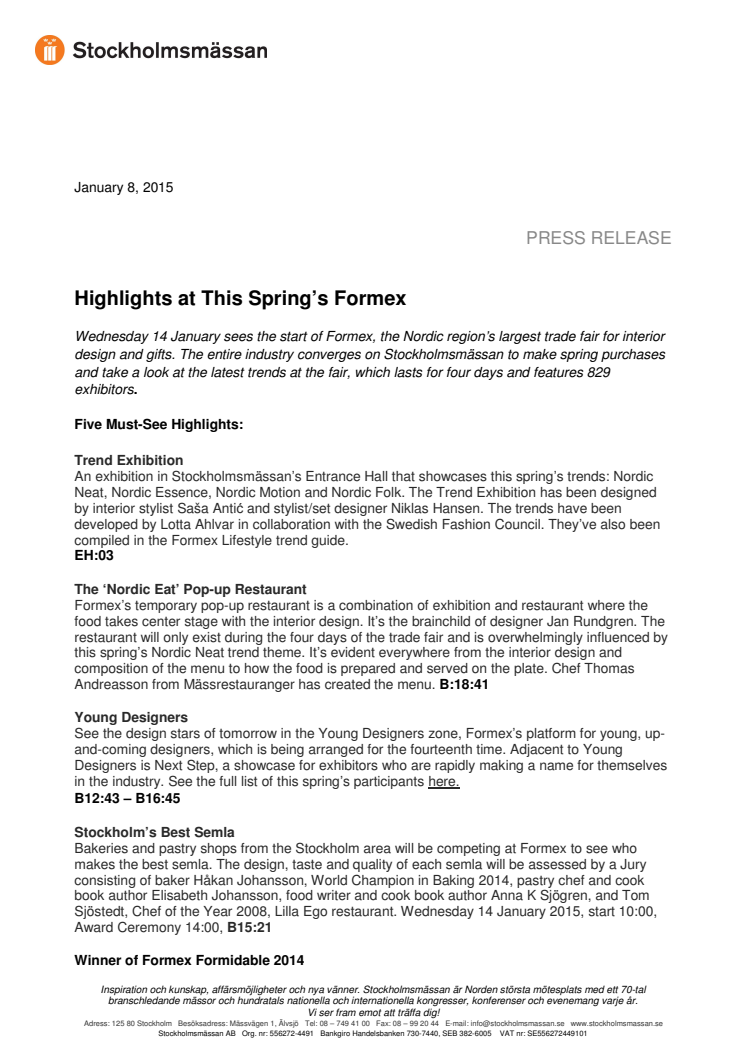 Highlights at This Spring’s Formex