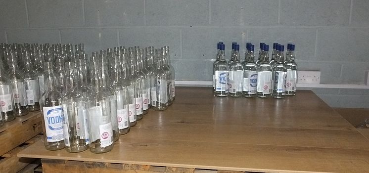 HMRC dismantle fake vodka bottling plant in Aintree, Liverpool