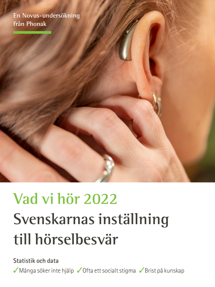 En Novus-undersökning från Phonak om Hörsel