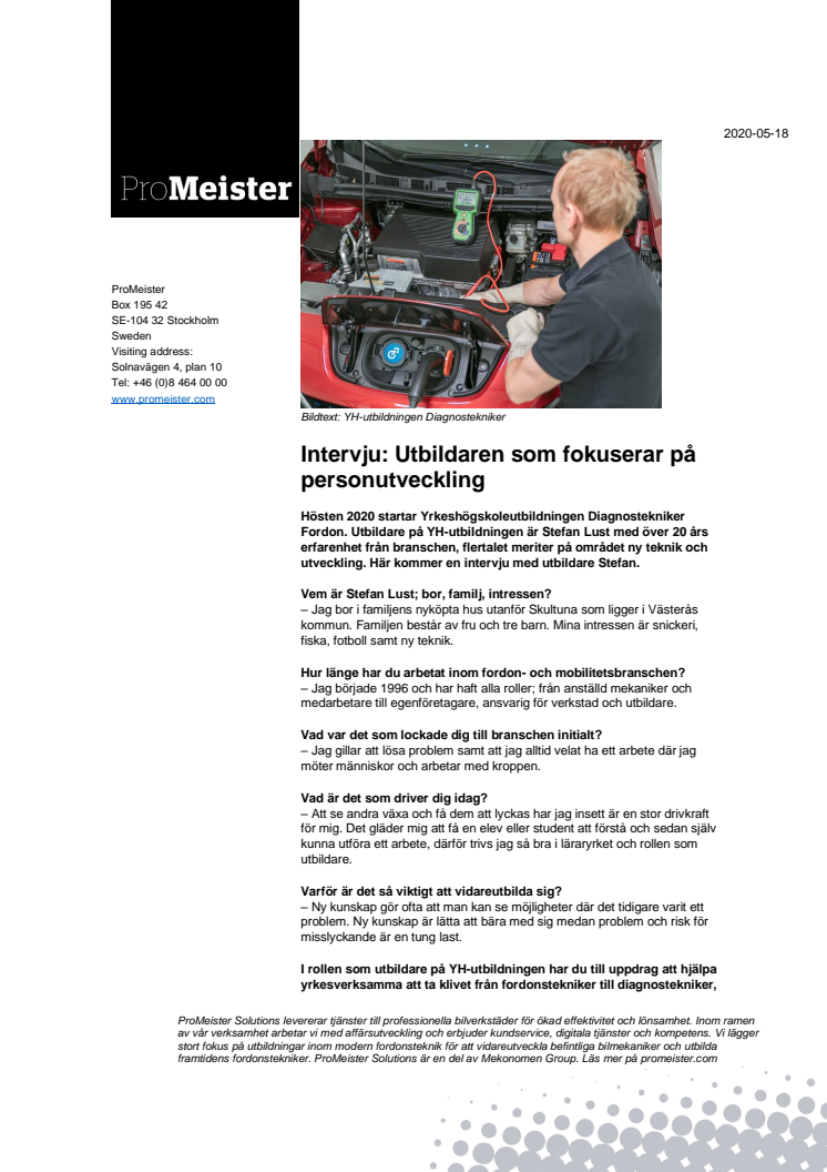 Intervju: Utbildaren som fokuserar på personutveckling 