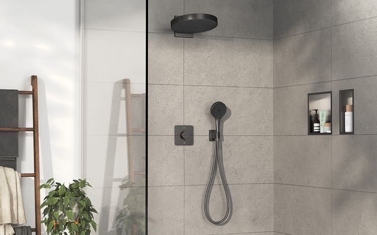 hansgrohe ShowerSelect Comfort Q duschtermostat, borstad svart krom