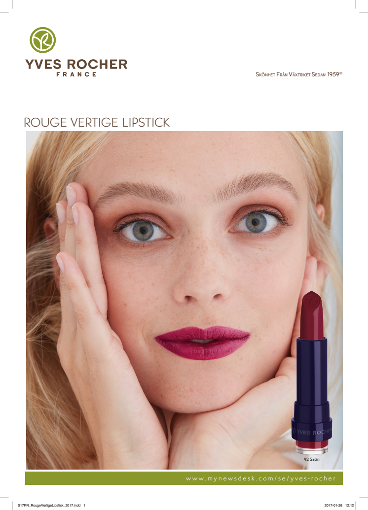 Rouge Vertige Lipstick produktinformation
