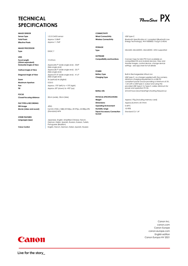 Teknisk specifikation Canon PowerShot PX.pdf