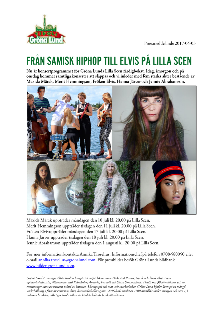 Från samisk hiphop till Elvis på Lilla Scen