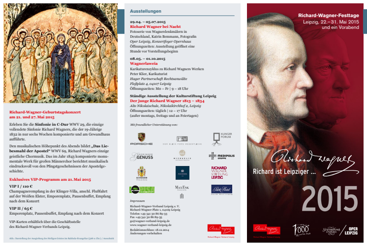 Programmflyer Richard-Wagner-Festtage 2015