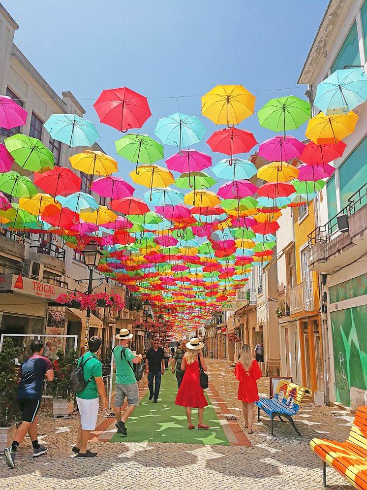 The Umbrella Project i Águeda. 