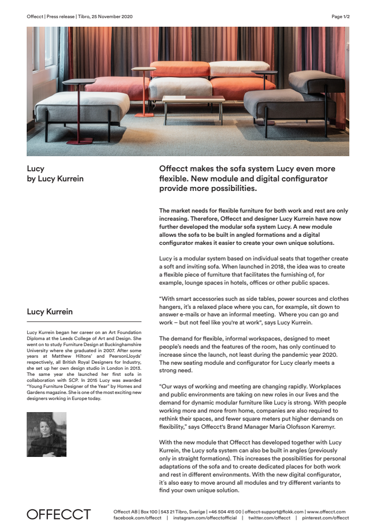 Offecct press release Lucy new model by Lucy Kurrein_EN