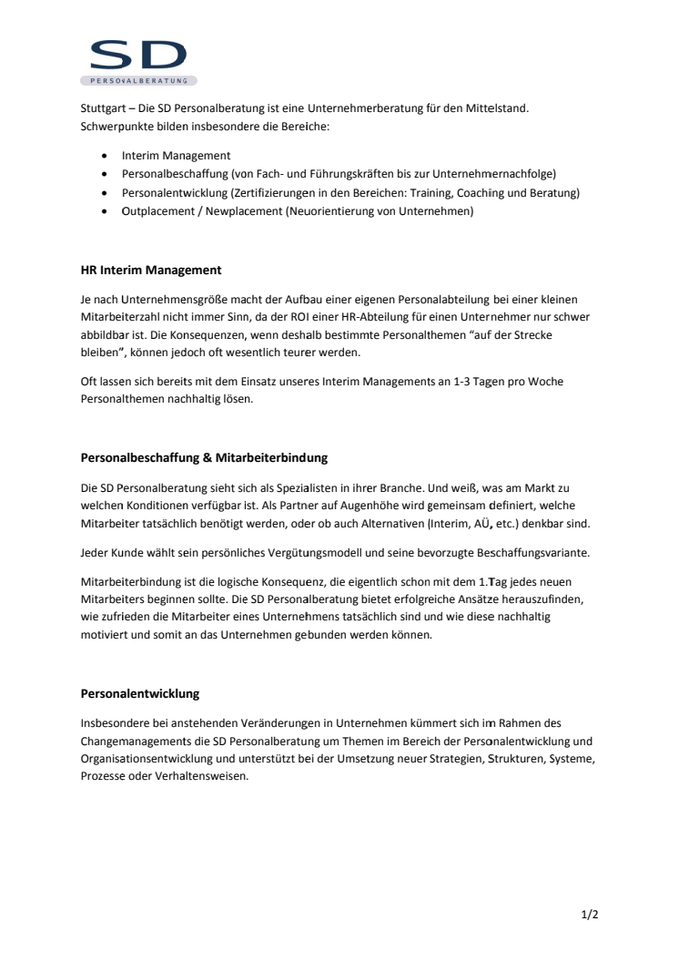 Ganzheitliche Personalberatung für den Mittelstand