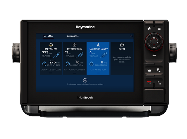 High res image - Raymarine - eS9 with LH3 triple users profile