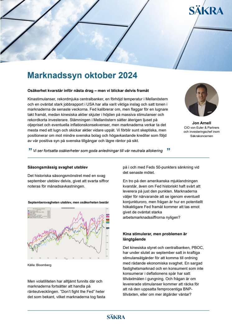 Marknadssyn Oktober - Osäkerhet kvarstår inför nästa drag men vi blckar delvis framåt.pdf