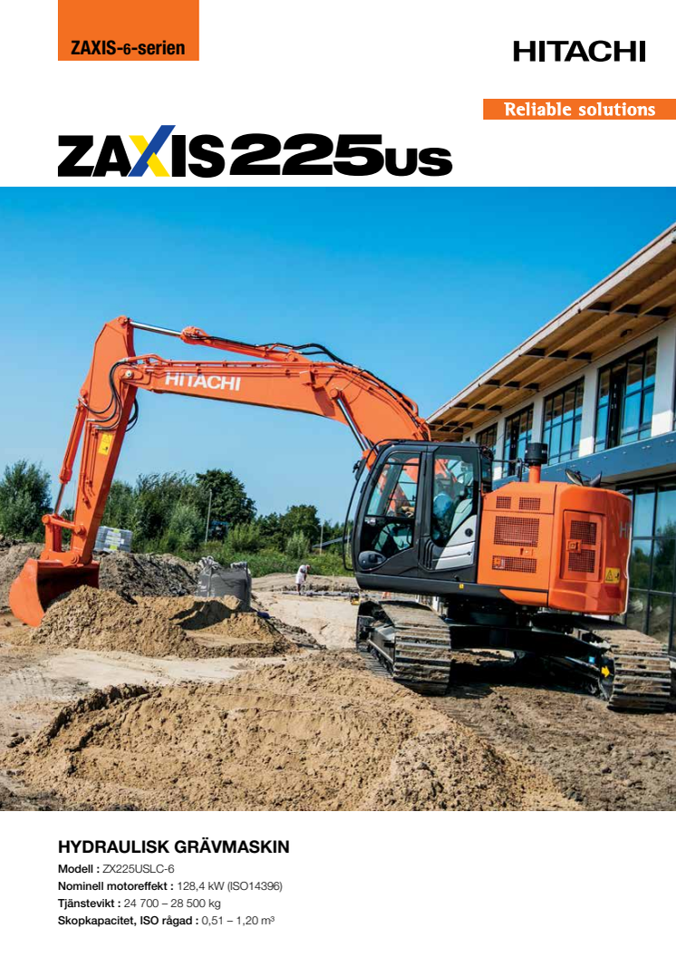 Broschyr Hitachi ZX225US-6