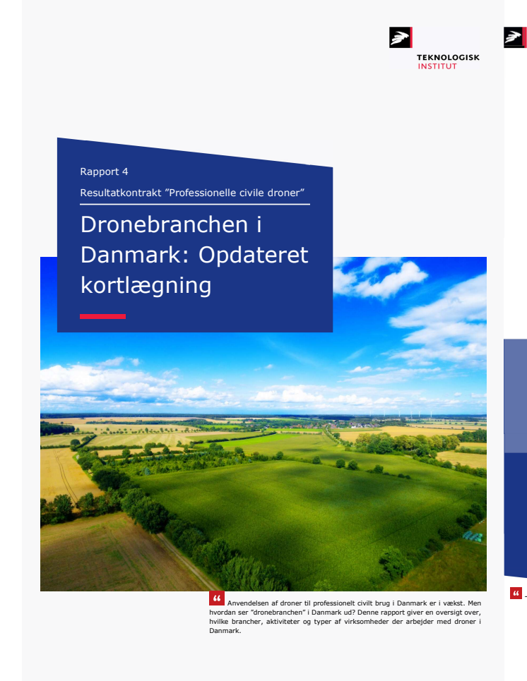 Dronebranchen i Danmark: Opdateret kortlægning
