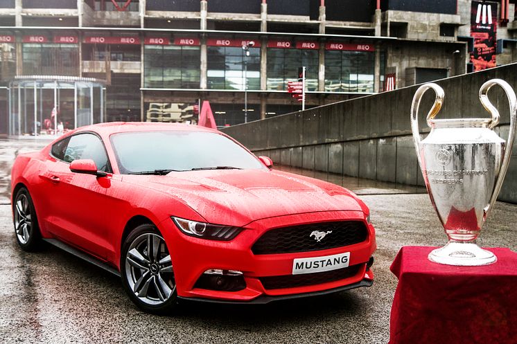 Nye Ford Mustang under Champions League-finalen i Lisboa