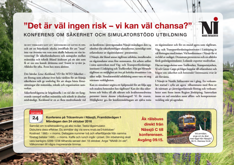 "Det är väl ingen risk - vi kan väl chansa"