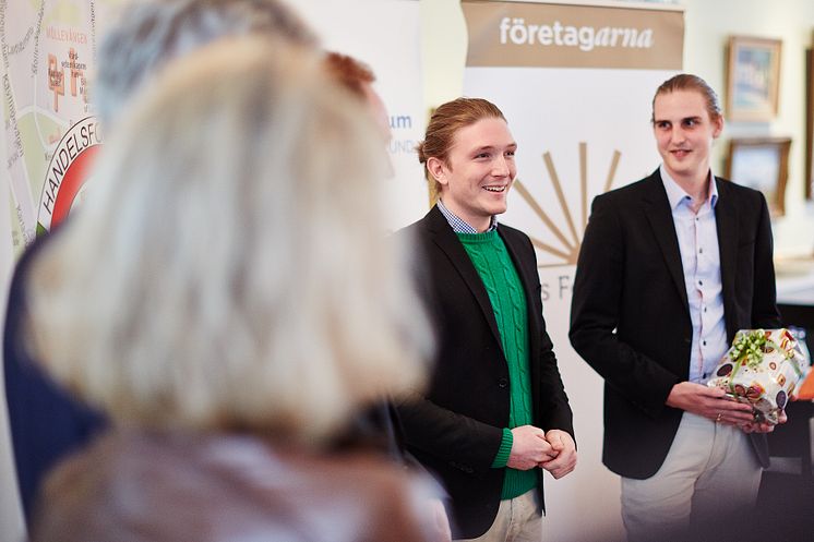 Marcus Andersson och Christian Eriksson, grundare av Bemannica AB, Årets Nyföretagare i Lund 2012, 