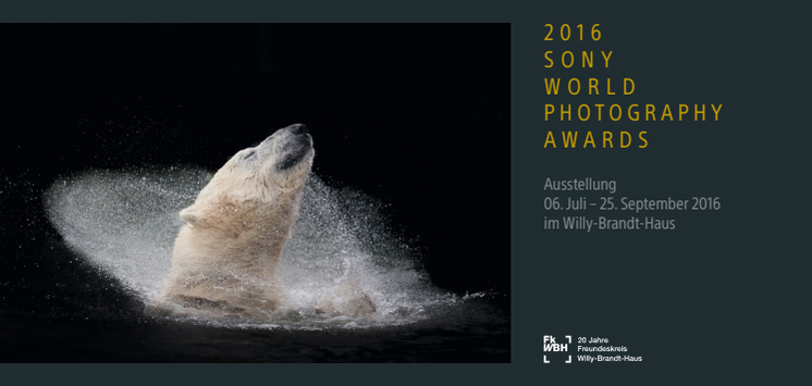 Einladung Sony World Photography Awards Ausstellung 2016