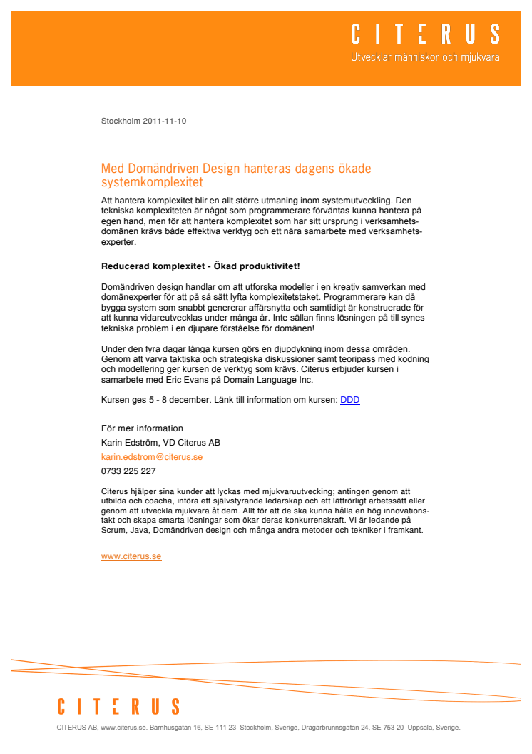 Med Domändriven Design hanteras dagens ökade systemkomplexitet 