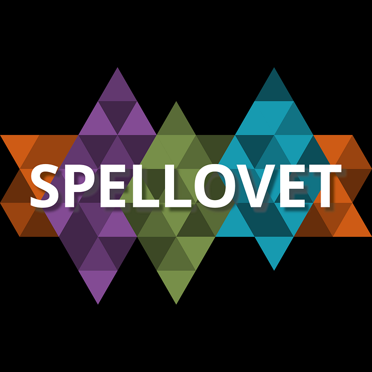 Spellovet logotyp svart bakgrund 2016