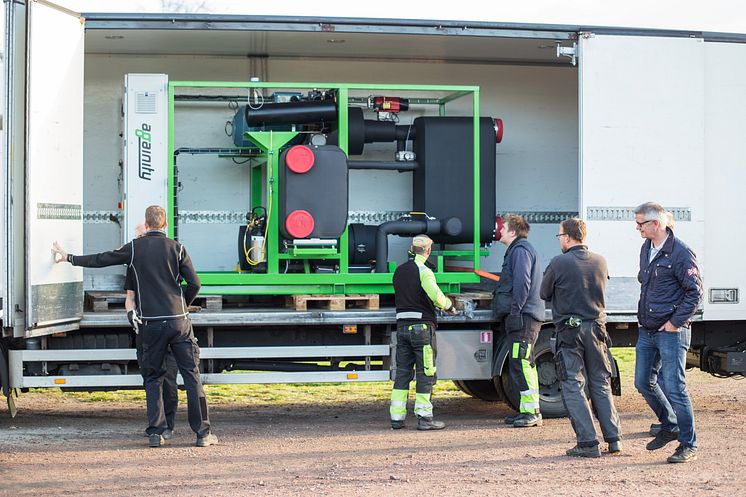 Leverans av elturbin från Againity till Solör Bioenergis fjärrvärmeanläggning i Hörby