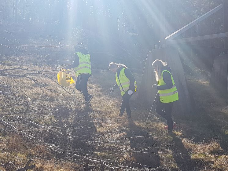 Städning vid Igelstaverket 