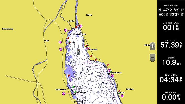 Garmin_BlueChart2022_Zürich_Schweiz (c) Garmin Deutschland GmbH