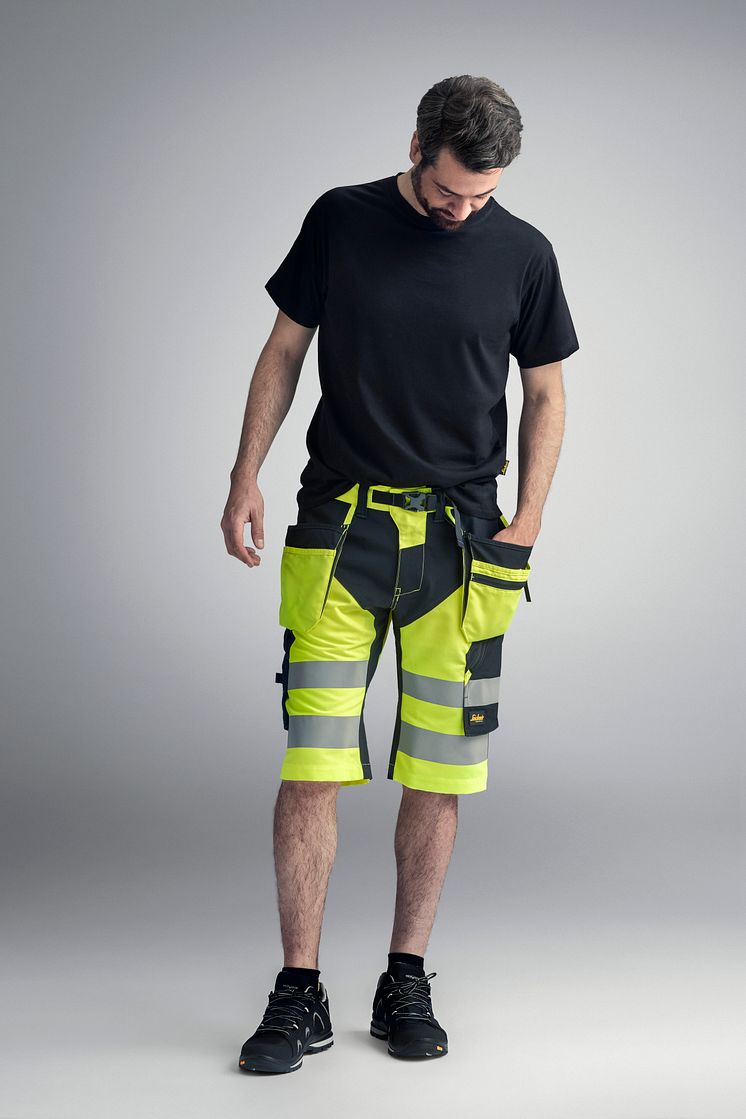 6933 FlexiWork+ High-Vis shorts med hylsterlommer