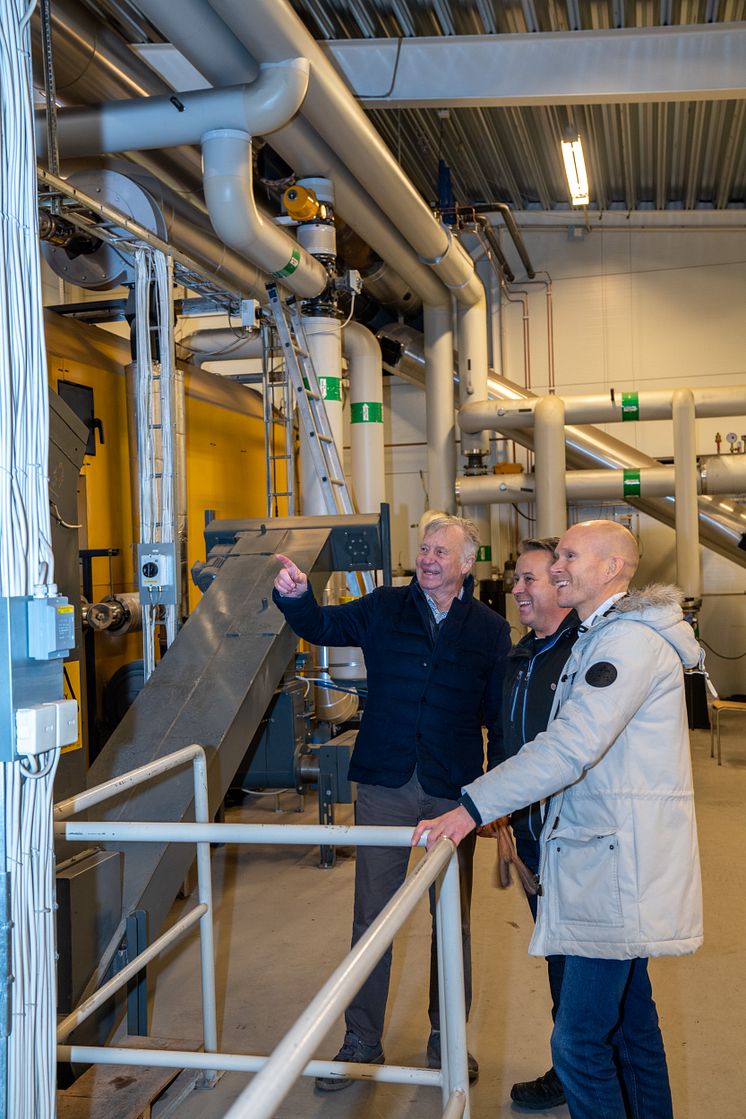 Jonas Sörensson, Solör Bioenergi, Magnus Strand och Sven Strand från MS Strand AB