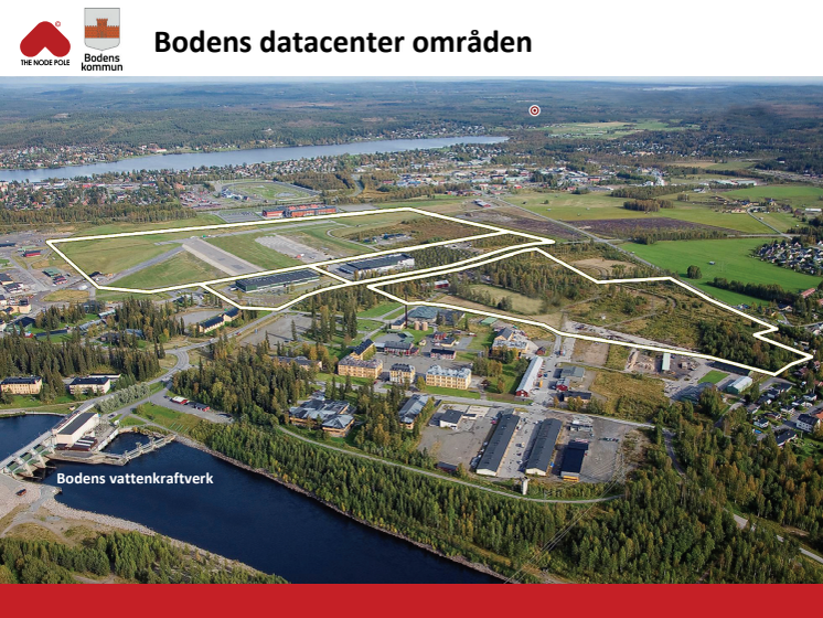 Bodens datacenter områden