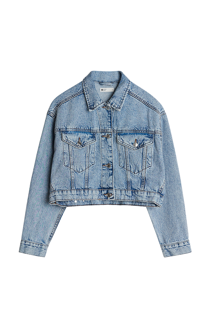 Cropped denim jacket