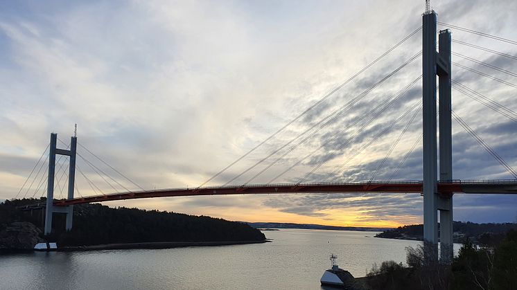 Nu är arbetet på Tjörnbron klart