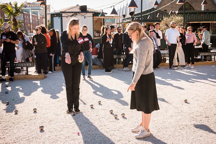 Boulebar på Rosenlundskajen