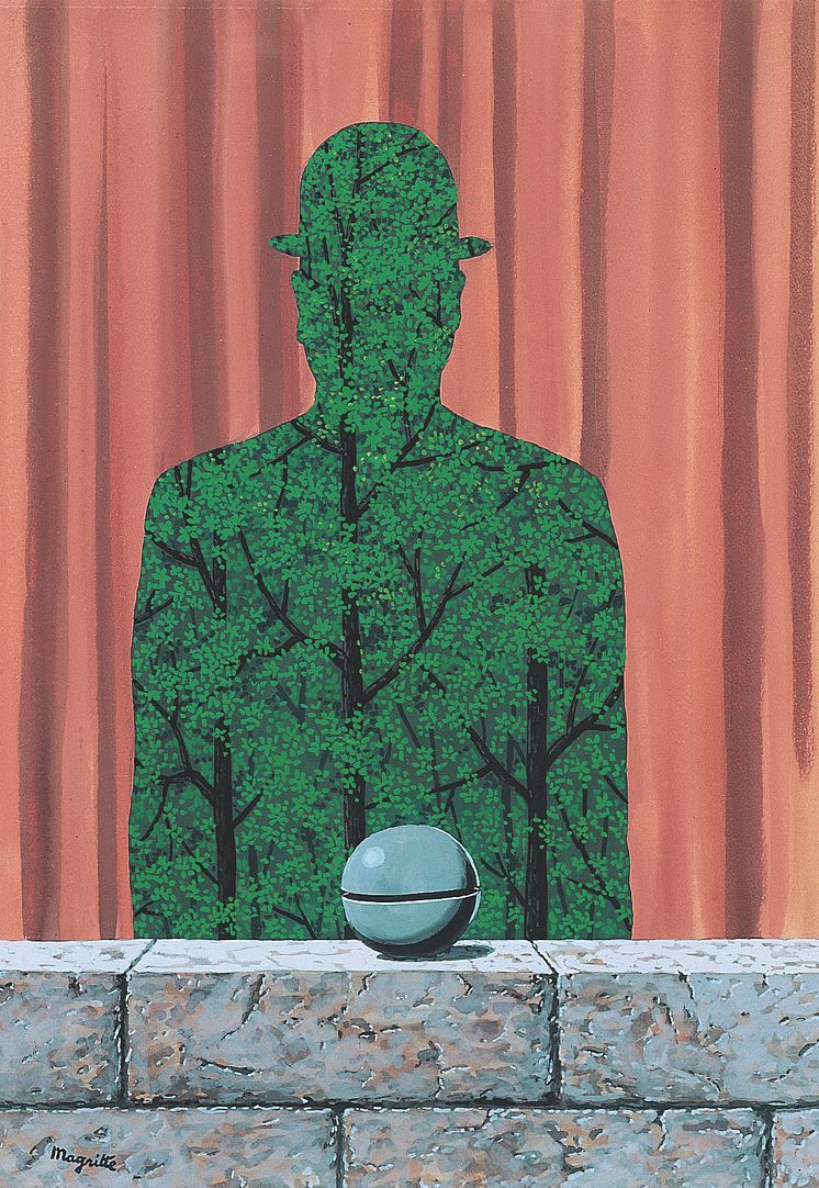 René Magritte, L'homme et la forêt © Bildupphovsrätt, Stockholm 2022