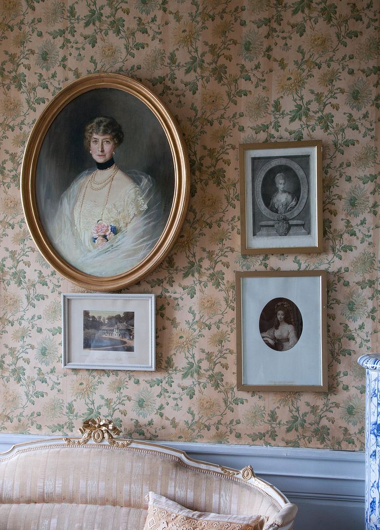 Mary Lagergren, f. Moore Ogden (1856–1933), porträtt på Tyresö slott 