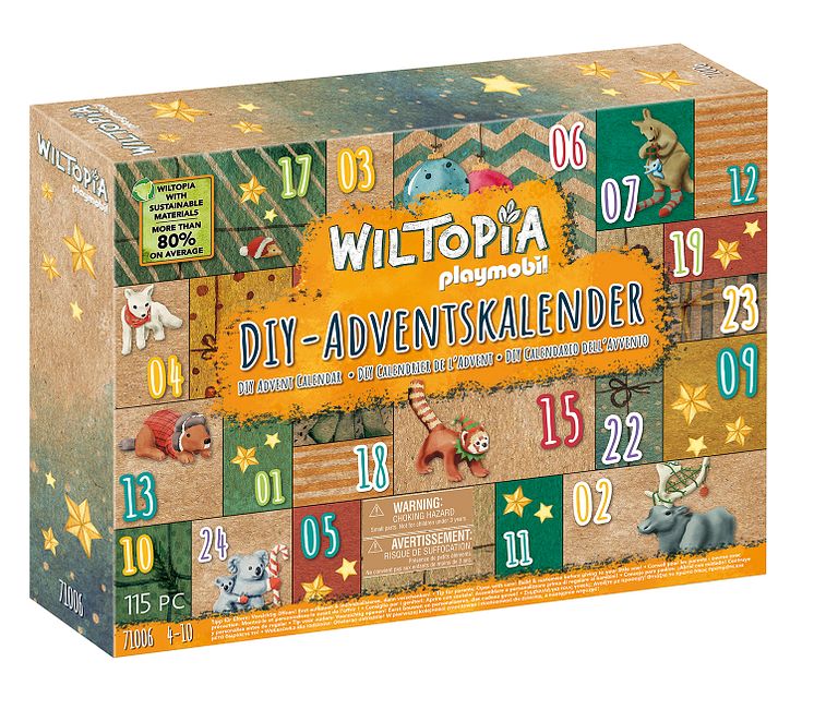 Wiltopia - DIY Adventskalender Tierische Weltreise (71006) von PLAYMOBIL