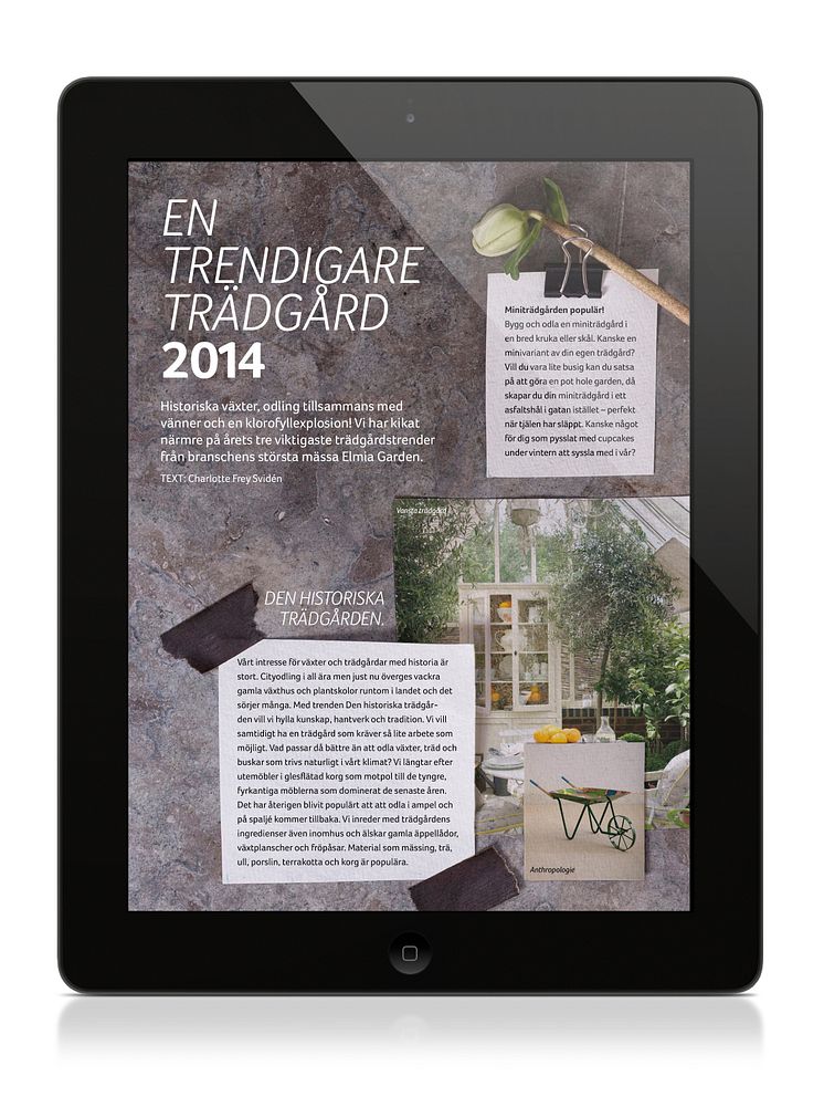 Blomsterlandet Ipad-magasin