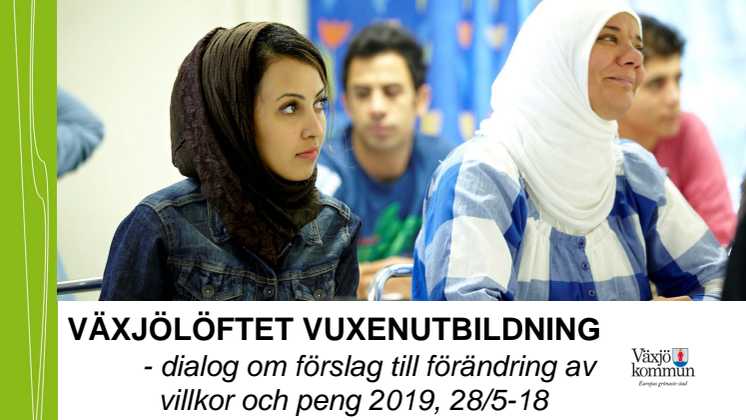 Snabbare väg till svenskinlärning och höjd peng för gymnasial vuxenutbildning