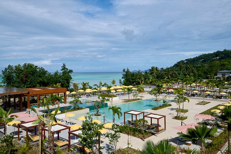 Poolområde Canopy Seychelles