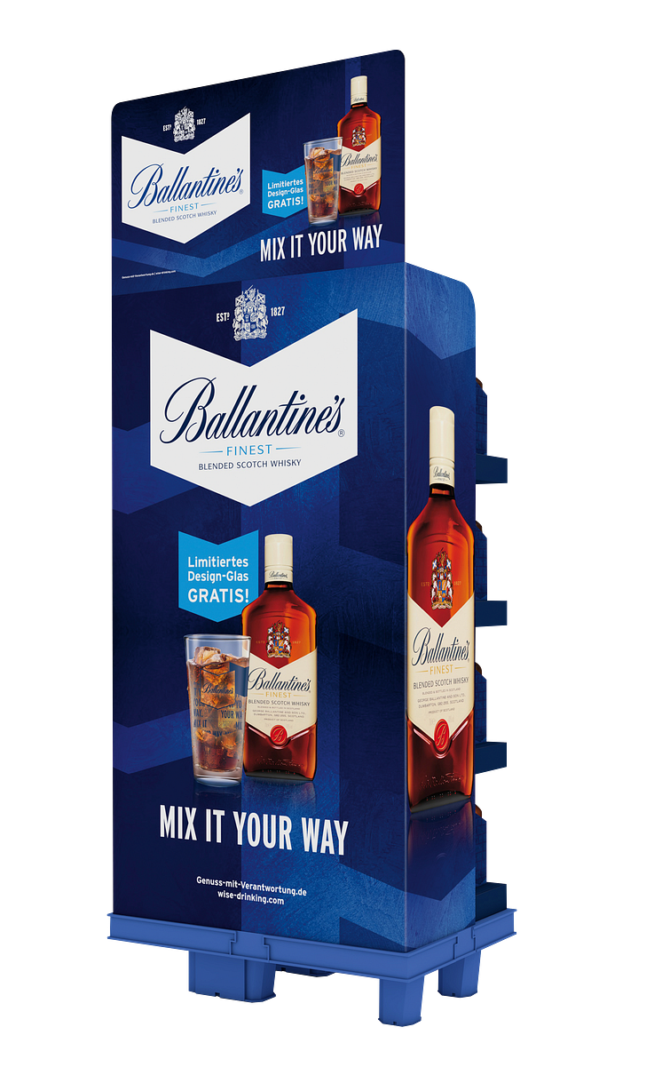 Ballantines mit Glas_Display