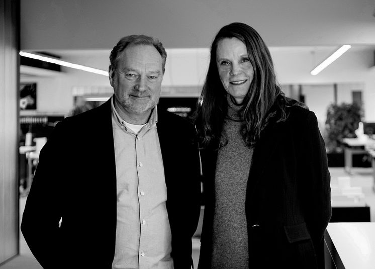 Tommy Falch, adm. dir. med Kirsten Anker Sørensen, viceadm. dir.