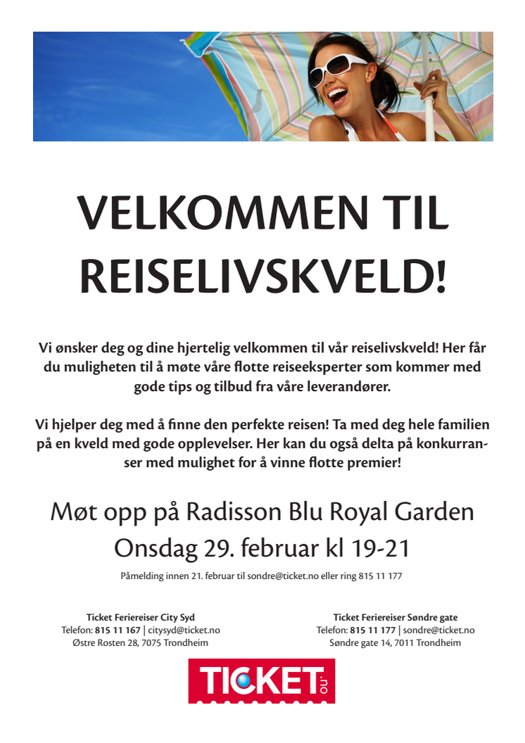Reiselivskveld Trondheim 29.2