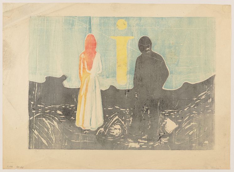Edvard Munch: To mennesker. De ensomme / Two Human Beings. The Lonely Ones (1899)
