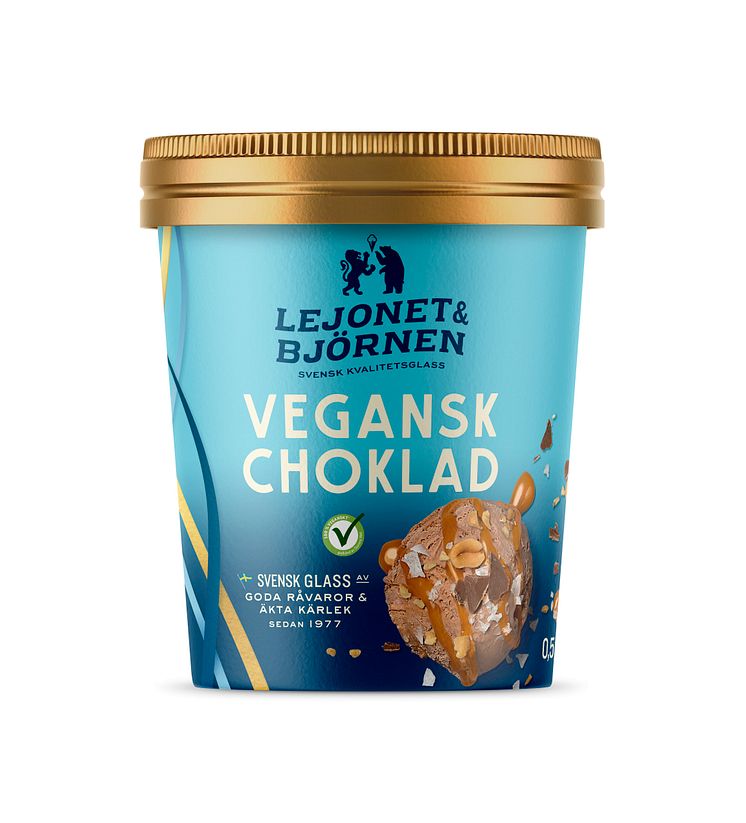 Vegansk Choklad glass Lejonet&Björnen