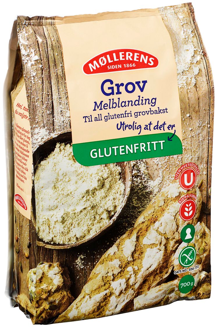 Møllerens Grov Melblanding, Glutenfri