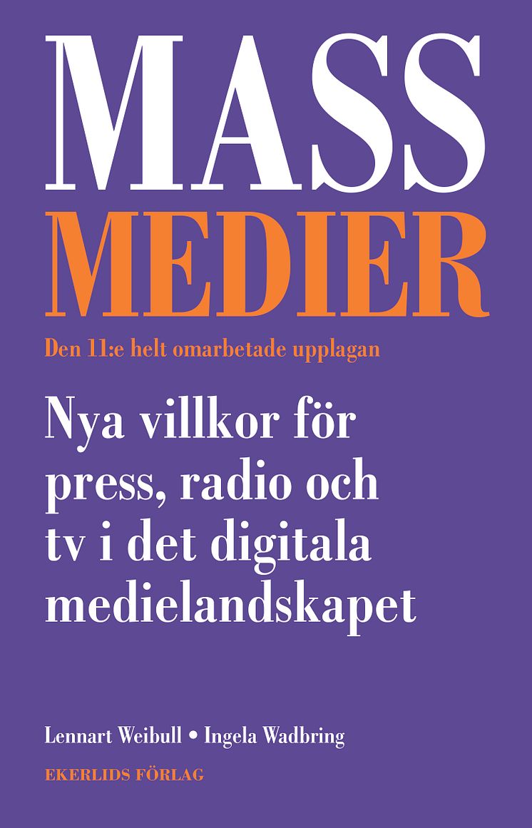 Omslag till boken Massmedie, 11.e upplagan