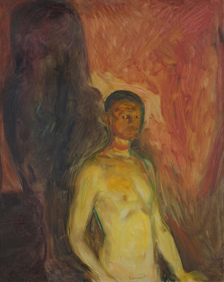 Edvard Munch: Selvportrett i Helvete / Self-Portrait in Hell (1903)