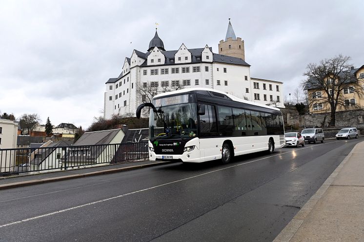 Scania Citywide Hybrid, fährt für die Regionalverkehr Erzgebirge GmbH
